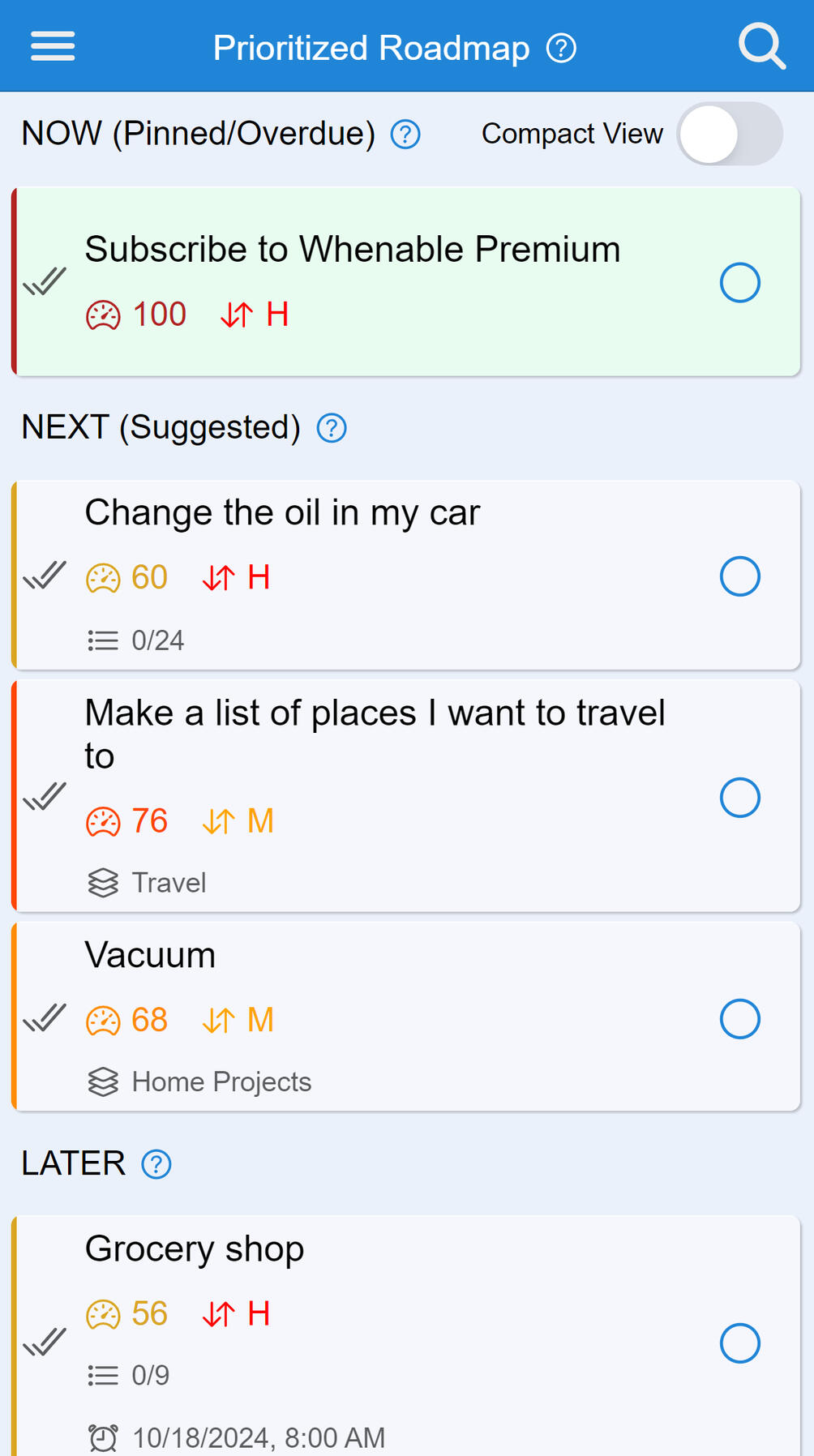 Personal Roadmap